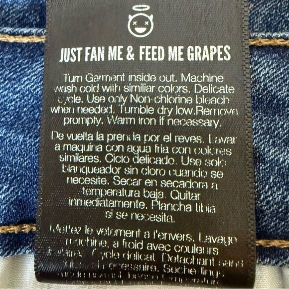 Rebel Wilson Rebel Angels The Pin Up Skinny Jean, 20W Medium Blue Whisker Wash - Picture 9 of 13